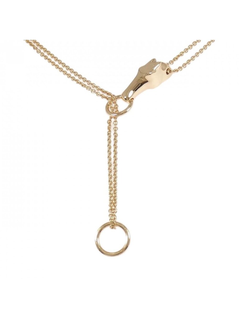 Hermes Gallop Necklace Pink